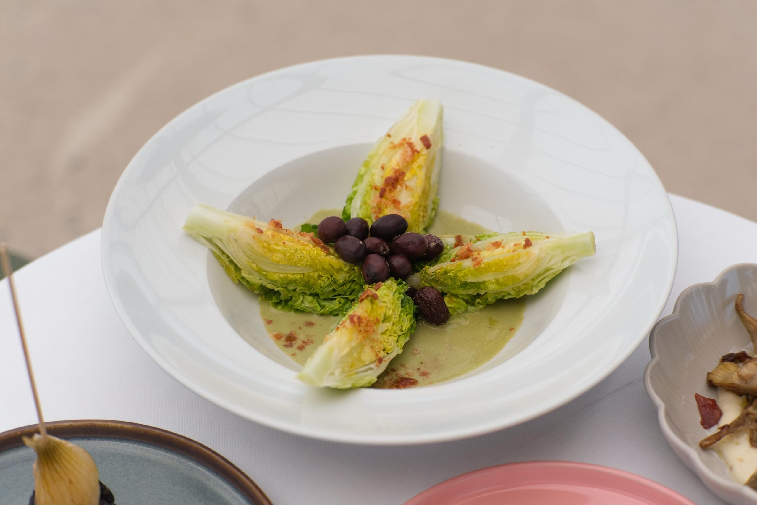 Hotel Aire de Bardenas, plato de cogollos