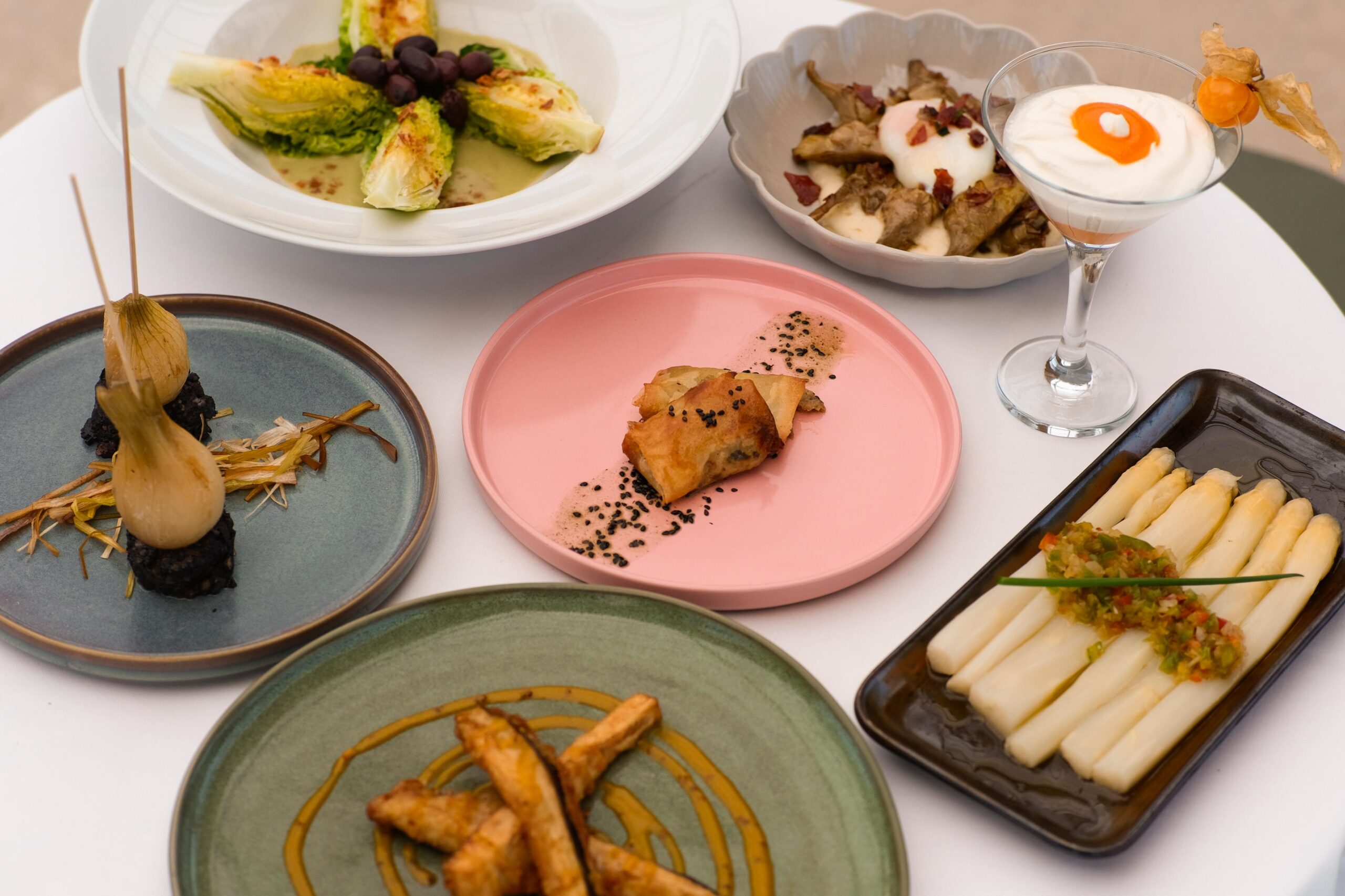 Hotel Aire de Bardenas, platos variados de verduras