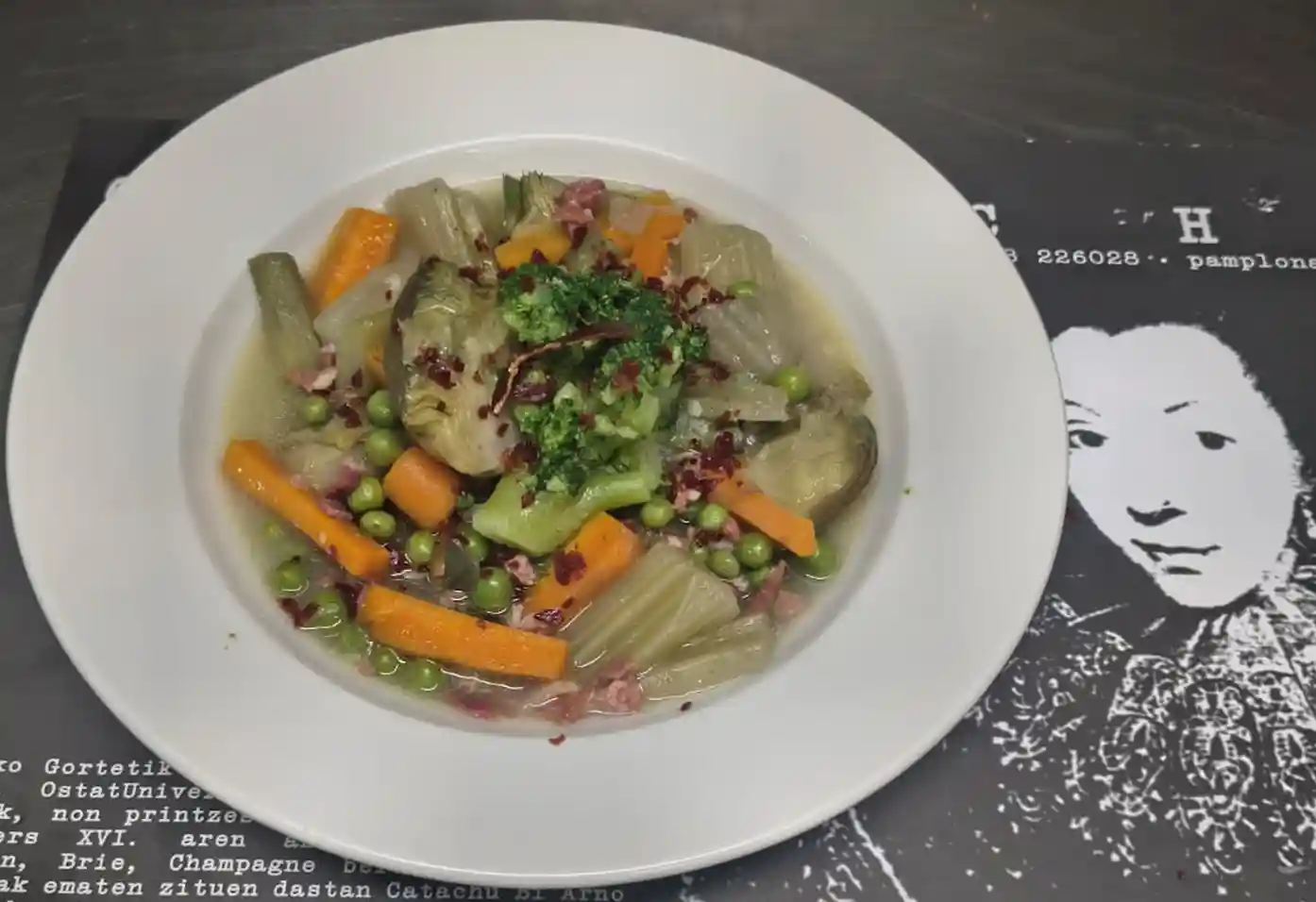 Menestra de Verduras de Navarra del Restaurante Catachu